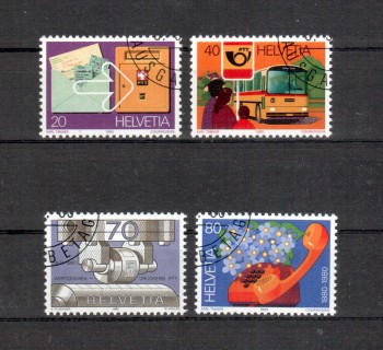 Schweiz Michelnummer 1180 - 1183 gestempelt Schweiz Michelnummer 1180 - 1183 gestempelt