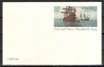 ( 118schiffe ) USA Ganzsache postfrisch