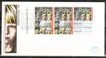 Niederlande Michelnummer 1193 - 1196 Block 23 FDC
