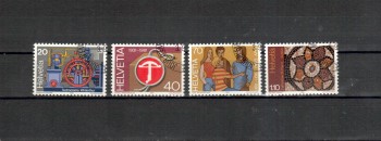 Schweiz Michelnummer 1206 - 1209 gestempelt
