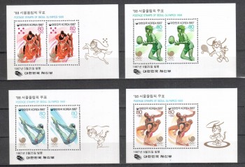 ( 120seoul_calgary ) Suedkorea Michelnummer Block 528 - 531 postfrisch