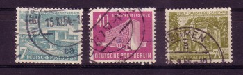 Berlin Michelnummer 121 - 123 gestempelt