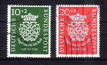 BRD Michelnummer 121-122 gestempelt BRD Michelnummer 121-122 gestempelt