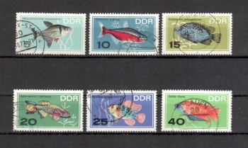 DDR Michelnummer 1221 - 1226 gestempelt