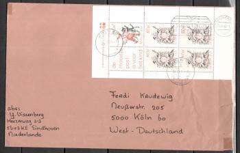 Niederlande Michelnummer 1223 - 1226 Block 24 FDC