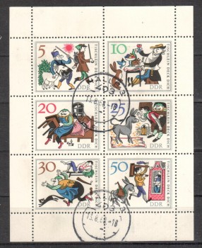 DDR Michelnummer 1236 - 1241 Kleinbogen gestempelt