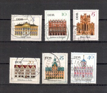DDR Michelnummer 1245 - 1250 gestempelt