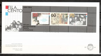 Niederlande Michelnummer 1253 - 1255 Block 26 FDC
