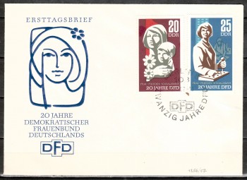 DDR Michelnummer 1256 - 1257 FDC DDR Michelnummer 1256 - 1257 FDC