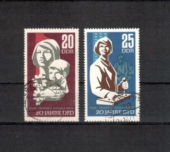 DDR Michelnummer 1256 - 1257 gestempelt