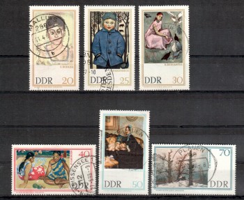 DDR Michelnummer 1262 - 1267 gestempelt