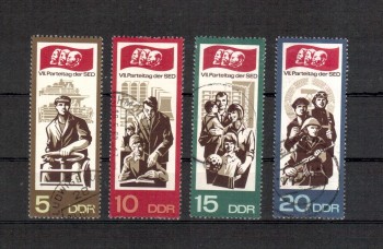DDR Michelnummer 1268 - 1271 gestempelt