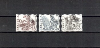 Schweiz Michelnummer 1280 - 1282 gestempelt Schweiz Michelnummer 1280 - 1282 gestempelt