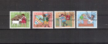 Schweiz Michelnummer 1284 - 1287 gestempelt Schweiz Michelnummer 1284 - 1287 gestempelt