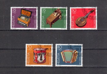 Schweiz Michelnummer 1296 - 1300 gestempelt Schweiz Michelnummer 1296 - 1300 gestempelt