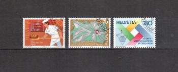 Schweiz Michelnummer 1301 - 1303 gestempelt Schweiz Michelnummer 1301 - 1303 gestempelt
