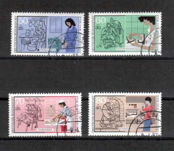 BRD Michelnummer 1315 - 1318 gestempelt