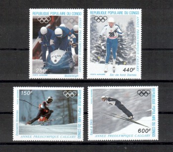 ( 133seoul_calgary ) Kongo - Brazzaville Michelnummer 1056 - 1059 postfrisch
