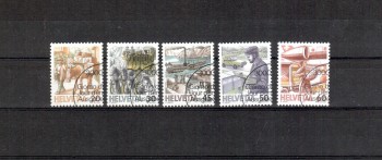 Schweiz Michelnummer 1340 - 1344 gestempelt