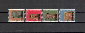 Schweiz Michelnummer 1345 - 1348 gestempelt