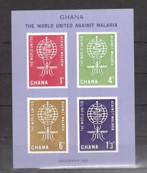 Ghana Michelnummer 134 - 137 B Block 7 postfrisch 