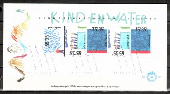 Niederlande Michelnummer 1353 - 1355 Block 32 FDC