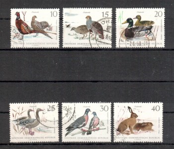 DDR Michelnummer 1357 - 1362 gestempelt