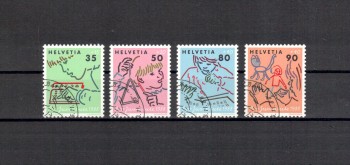Schweiz Michelnummer 1381 - 1384 gestempelt Schweiz Michelnummer 1381 - 1384 gestempelt