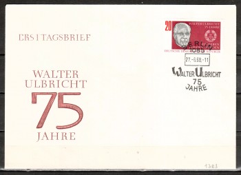 DDR Michelnummer 1383 FDC DDR Michelnummer 1383 FDC