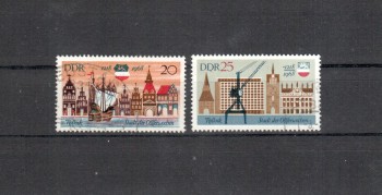 DDR Michelnummer 1384 - 1385 gestempelt