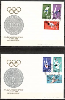 DDR Michelnummer 1404 - 1409 FDC DDR Michelnummer 1404 - 1409 FDC