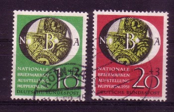 BRD Michelnummer  141-142 gestempelt