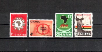 Ghana Michelnummer 141 - 144 postfrisch 
