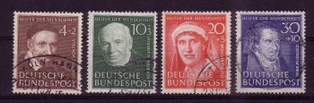 BRD Michelnummer  143-146 gestempelt