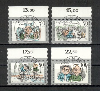 BRD Michelnummer 1455 - 1458 gestempelt
