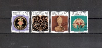 Schweiz Michelnummer 1470 - 1473 gestempelt
