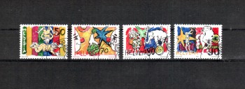Schweiz Michelnummer 1478 - 1481 gestempelt