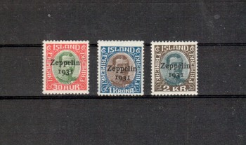 Island Michelnummer 147 - 149 postfrisch Falz,die ersten beiden postfrisch