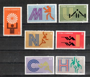 (intern: OLY148 ) Kuba Michelnummer 1790 - 1796 postfrisch (intern: OLY148 ) Kuba Michelnummer 1790 - 1796 postfrisch