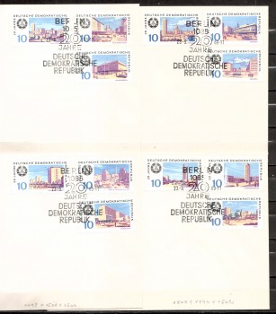 DDR Michelnummer 1495 - 1506 FDC