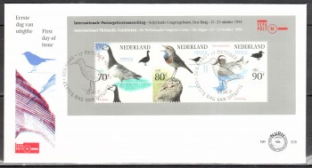 Niederlande Michelnummer 1501 - 1503 Block 41 FDC