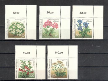 BRD Michelnummer 1505 - 1509 postfrisch EOR