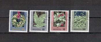 Schweiz Michelnummer 1512 - 1515 gestempelt