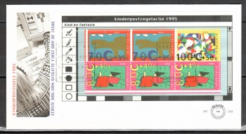 Niederlande Michelnummer 1558 - 1560 Block 45 FDC