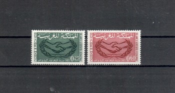 Marokko Michelnummer 548 - 549 postfrisch 