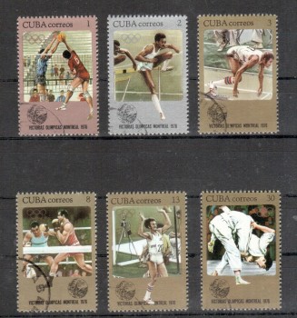 (intern: OLY156 ) Kuba Michelnummer 2180 - 2185 gestempelt (intern: OLY156 ) Kuba Michelnummer 2180 - 2185 gestempelt