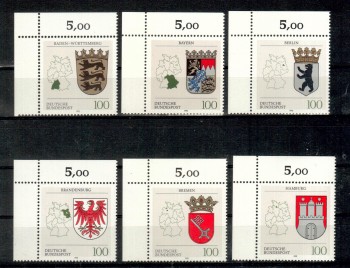 BRD Michelnummer 1586 - 1591 postfrisch EOL