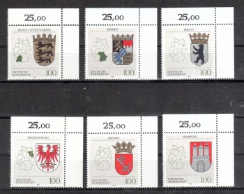 BRD Michelnummer 1586 - 1591 postfrisch EOR