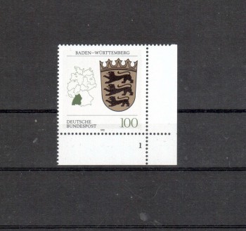 BRD Michelnummer 1586 postfrisch EUR Formnr.1 BRD Michelnummer 1586 postfrisch EUR Formnr.1