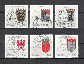 BRD Michelnummer 1586 - 1591 gestempelt BRD Michelnummer 1586 - 1591 gestempelt
